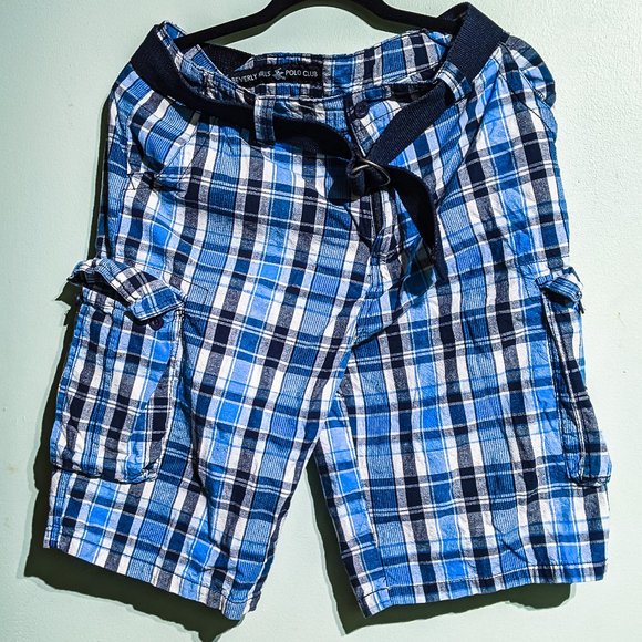 Beverly Hills Polo Club plaid shorts, men's size 34 - Picture 3 of 9